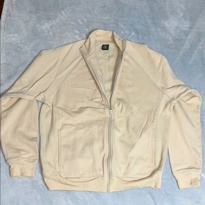 Aigle Beige Full-Zip Sweater